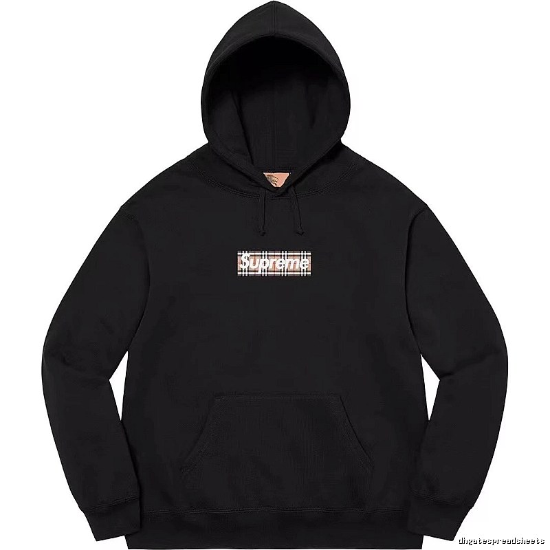Supreme Monogram Logo hoodie Gray Red Oversized for Casual Outfits