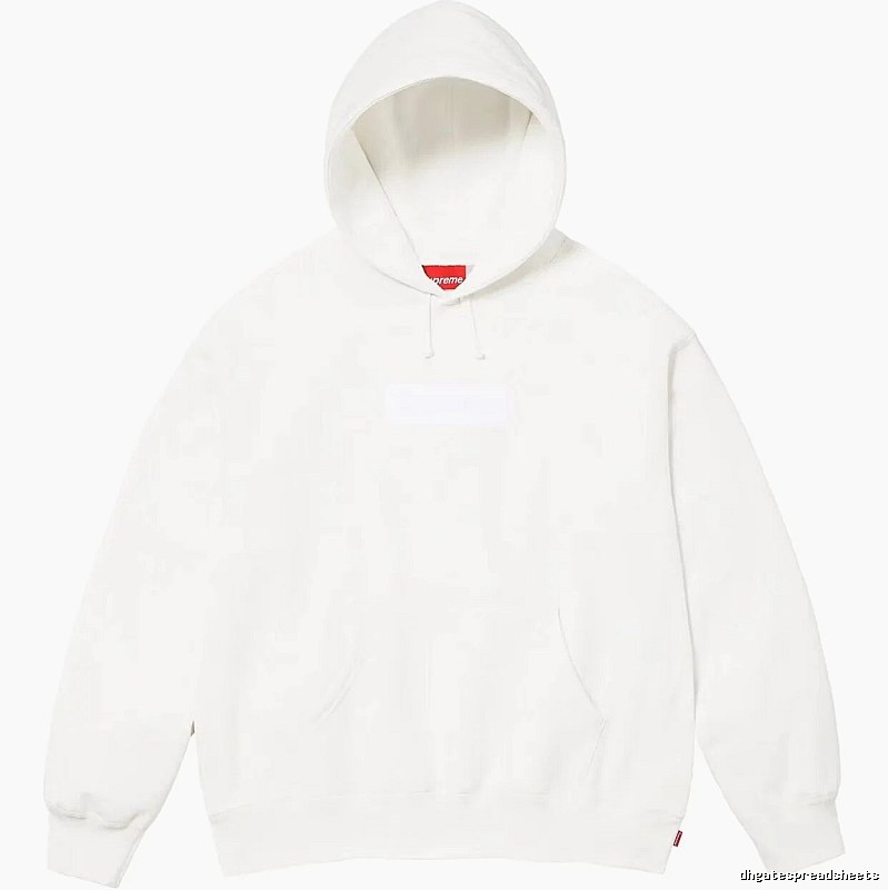 Supreme Monogram Logo hoodie Gray Red Oversized for Layered Styling