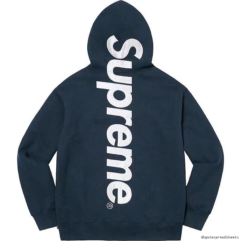 Supreme Premium Style Logo hoodie Gray Red Oversized for Resort Outfits