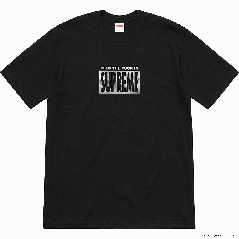 Supreme trendy and cool black short-sleeved shirt