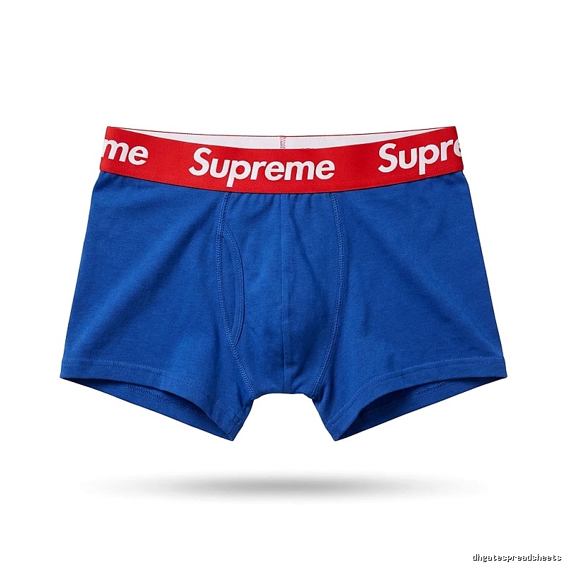 Supreme trendy brand blue underwear
