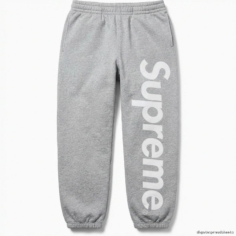 Supreme trendy brand grey sweatpants