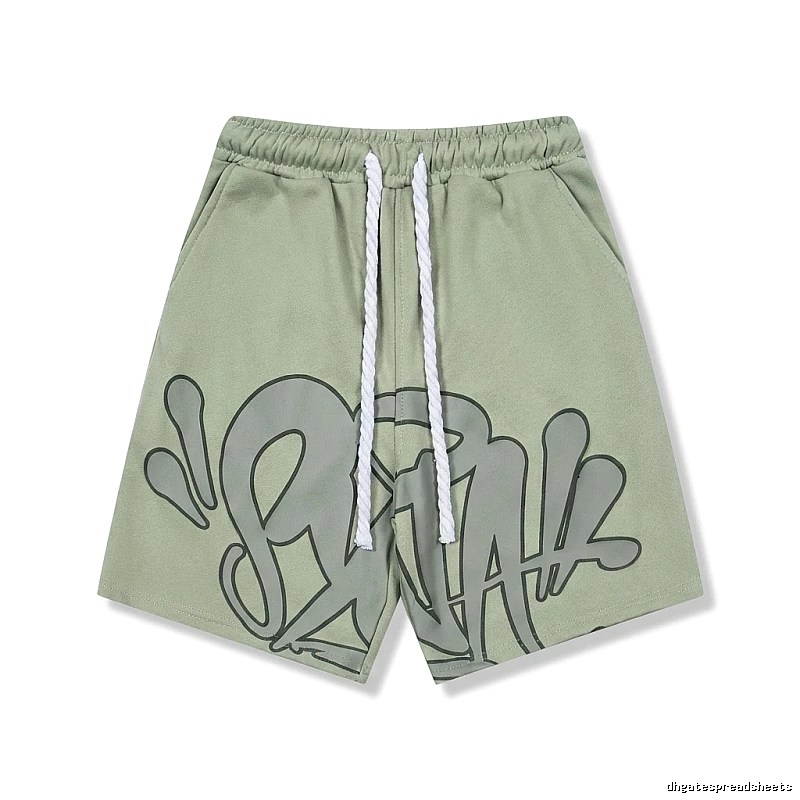 SynaWorld Graffiti Style Ash-Green Shorts