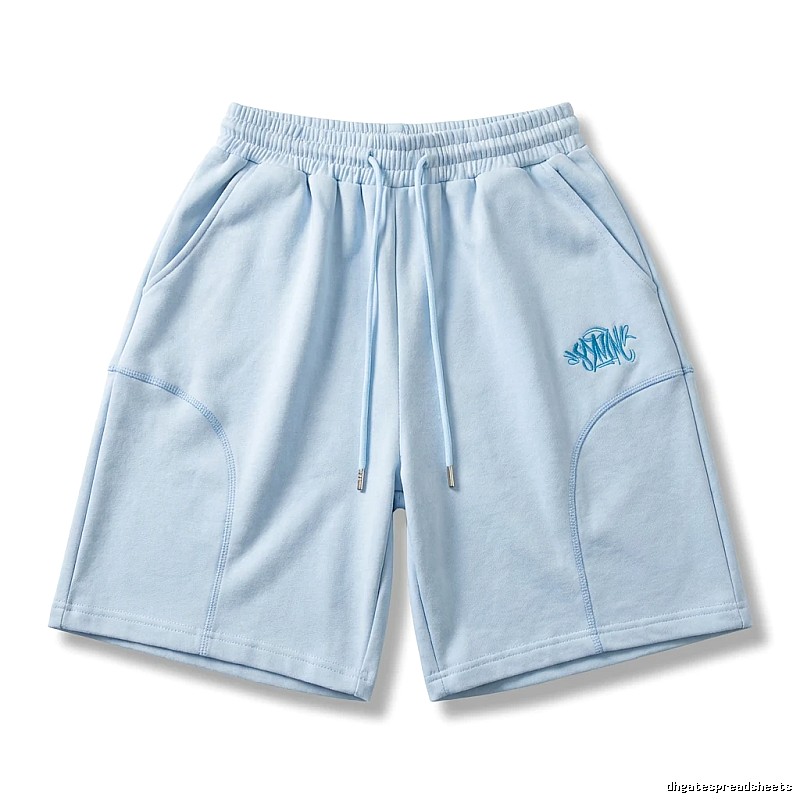SynaWorld trendy brand light blue casual shorts