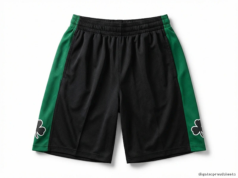 Tatum Celtics-style black and green shorts