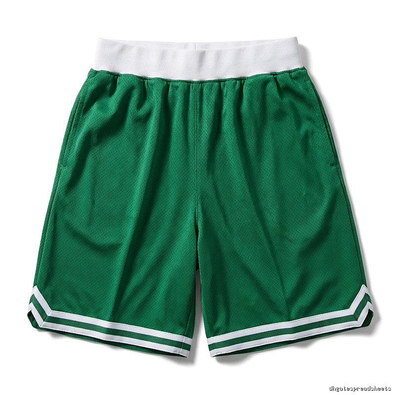 Tatum green and white retro-style shorts
