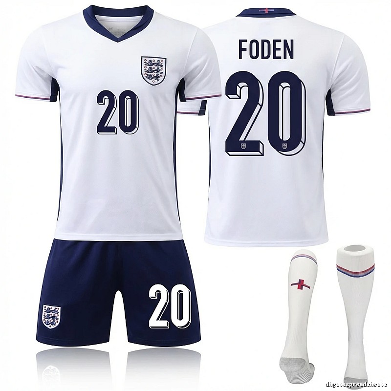 The England Foden No. 20 football jersey.