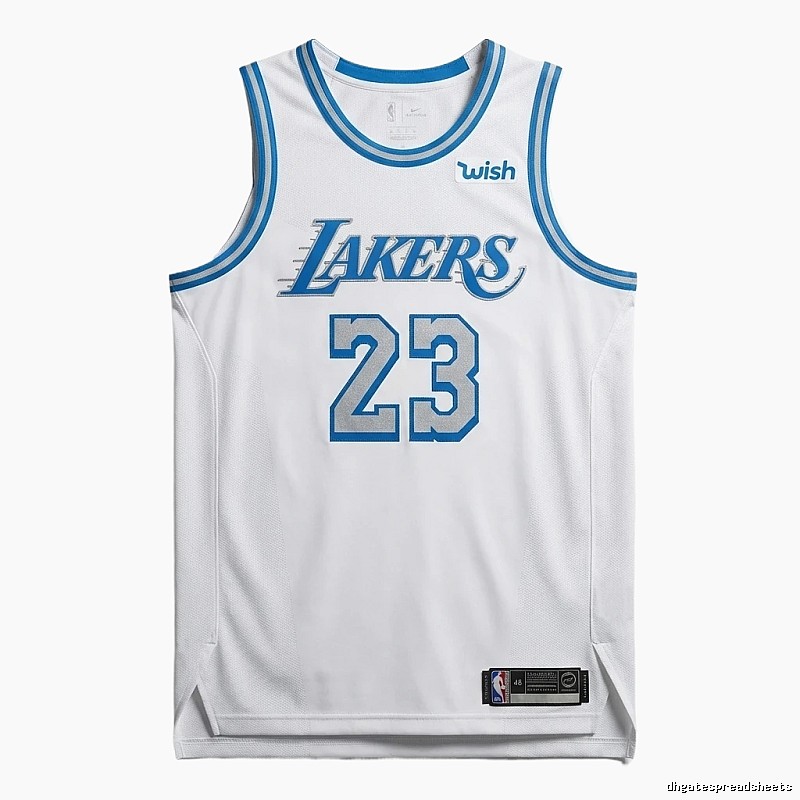 The No. 23 white jersey of the LBJ Lakers.