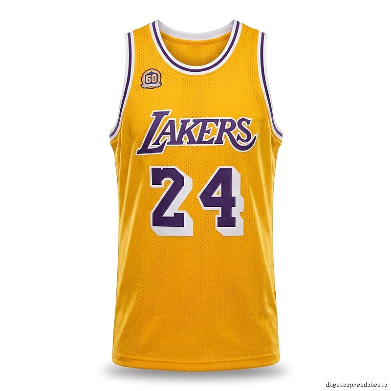 The No. 24 yellow jersey of the Los Angeles Lakers.