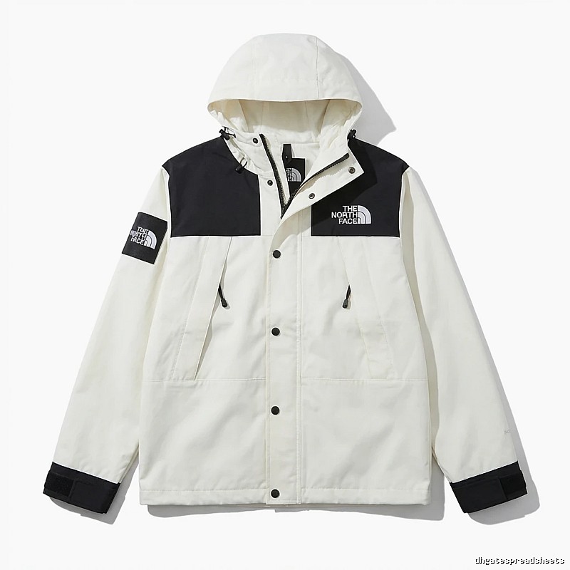 The North Face black-and-white stylish windbreaker