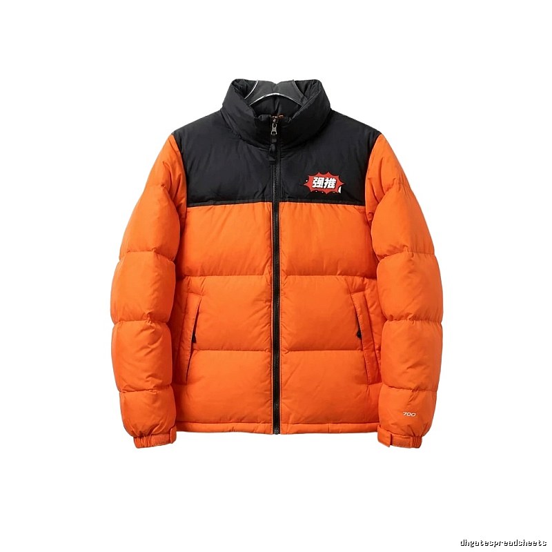 The North Face violent orange down jacket