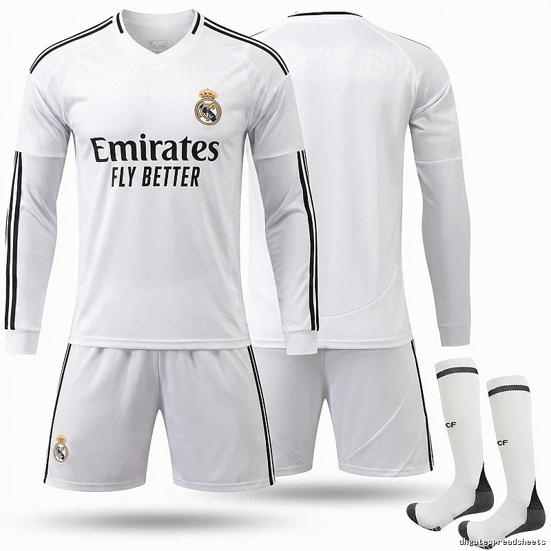 The white sporty jersey of Real Madrid.