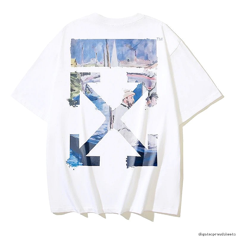 Thrasher Gift Ready Flame logo T-shirt White Red Thrasher with Fresh Pattern