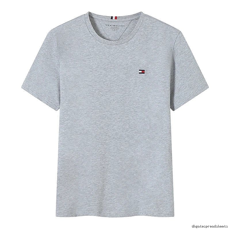 Tommy Hilfiger Gray Logo T-Shirt Streetwear Look