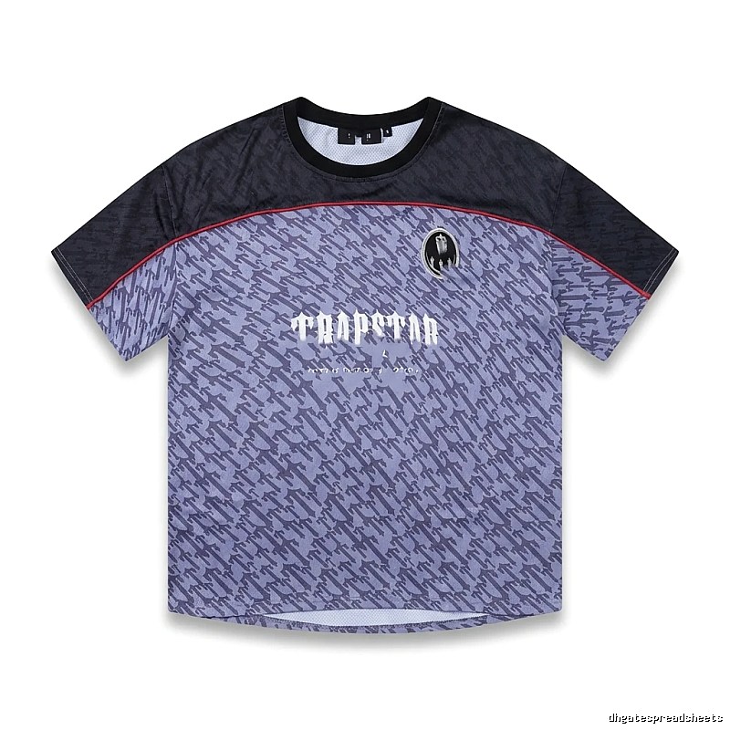 Trapstar Dark Purple and Black Short-sleeve