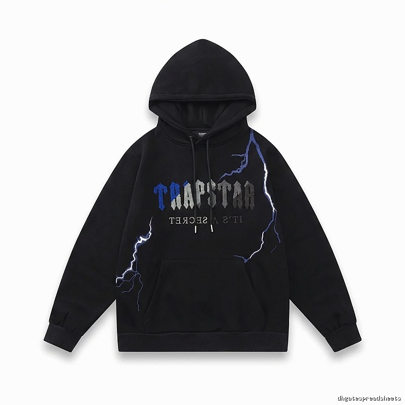 Trapstar Lightning Wind Black Hoodie