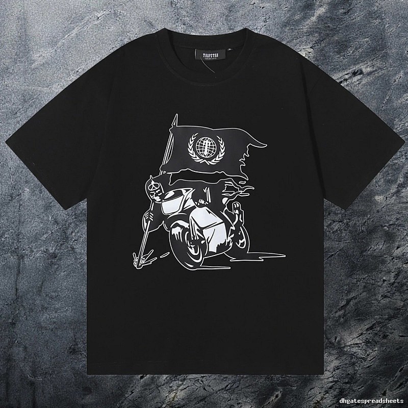 Trapstar Premium Style Keys graphic T-shirt Black White Key for Resort Outfits