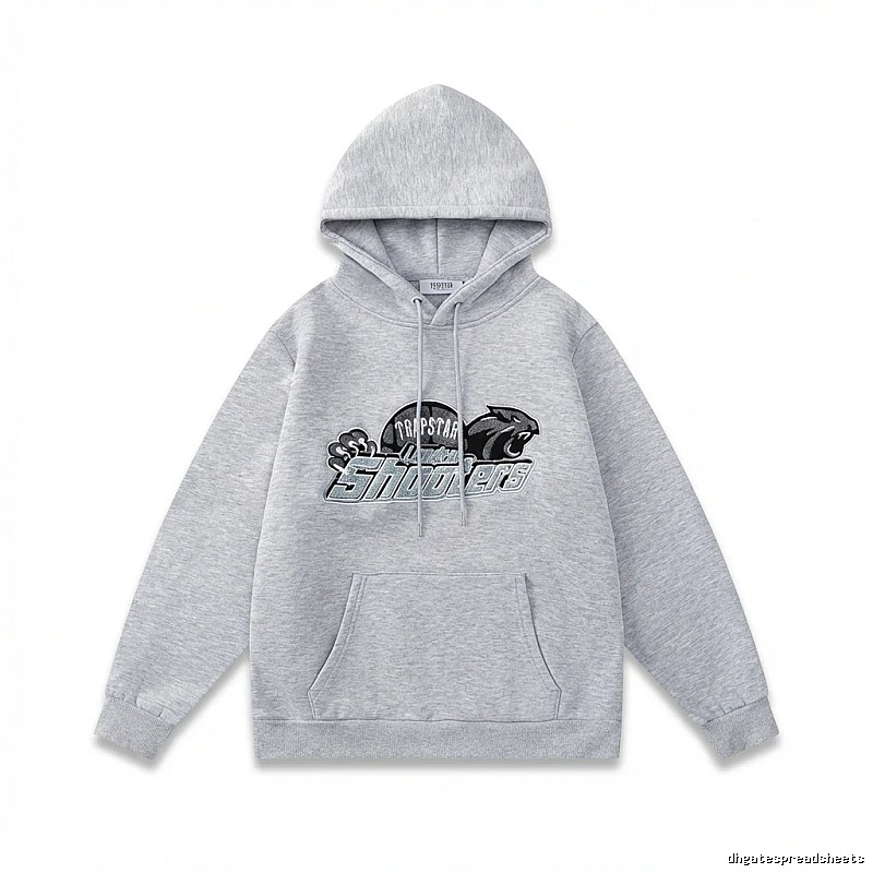 Trapstar - printed casual - style grey hoodie
