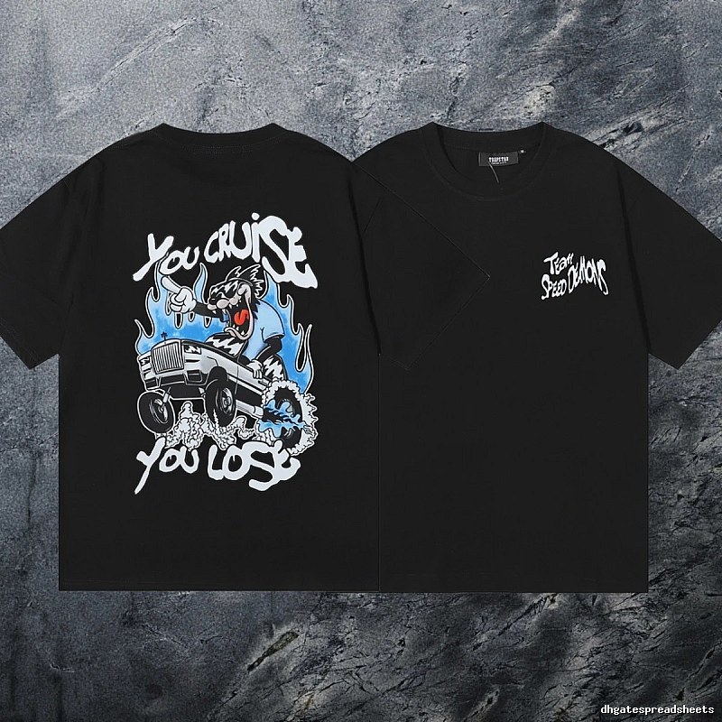 Trapstar Relaxed Keys graphic T-shirt Black White Key with Versatile Design