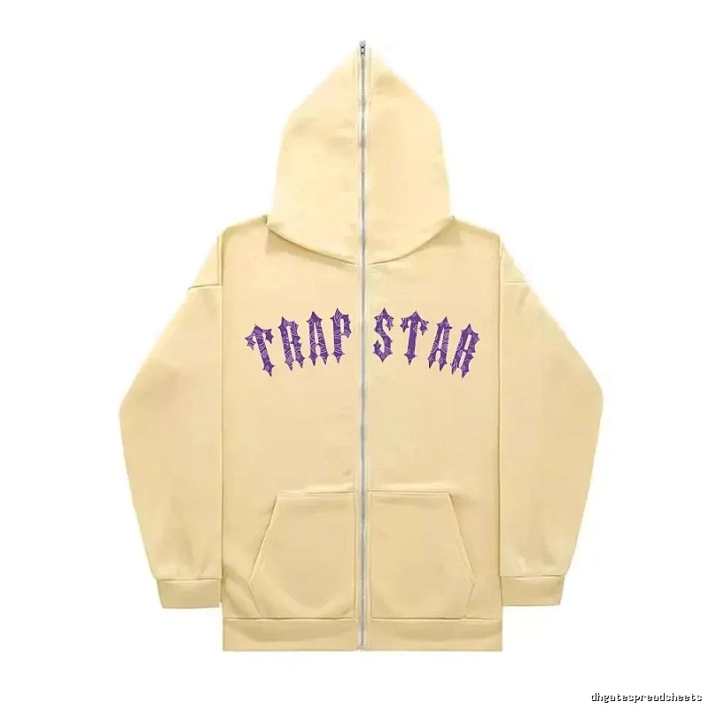 Trapstar Statement Graphic zip hoodie Black Zip Pink for Easy Pairing