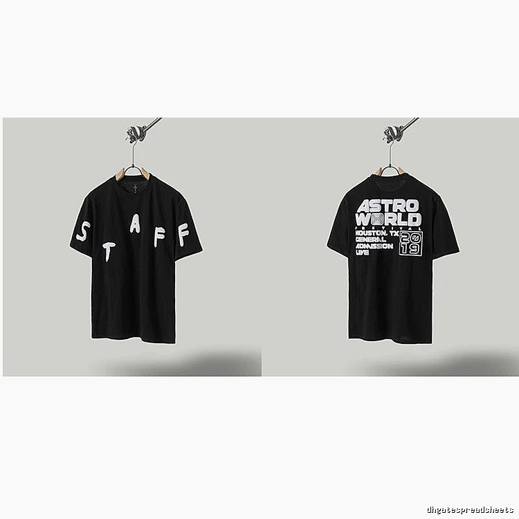 Travis Scott Astroworld Street Style Black T-Shirt