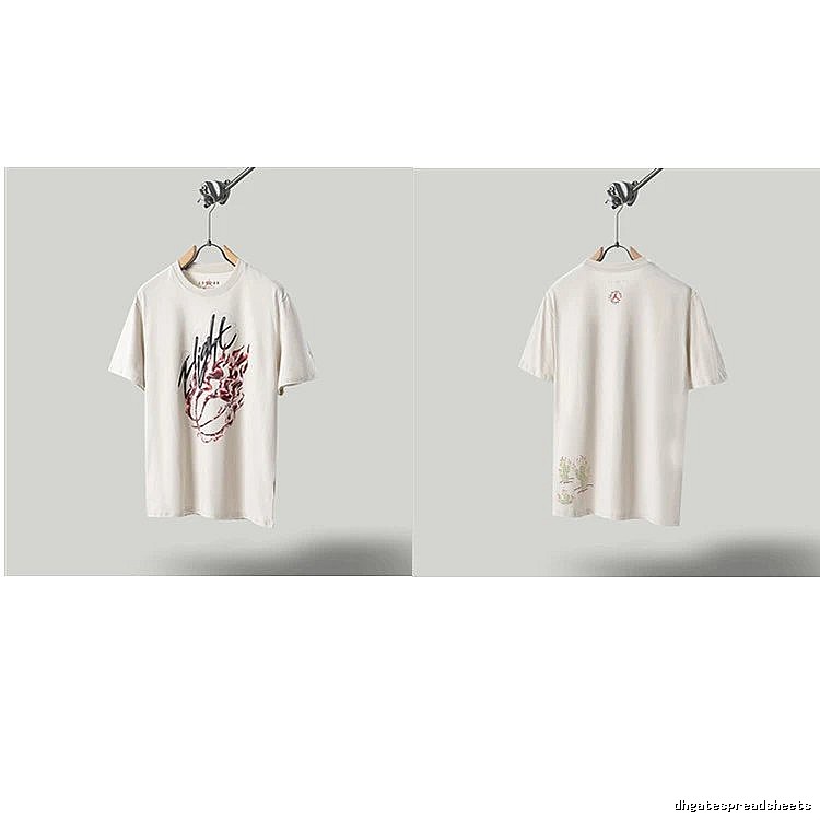 Travis Scott Cactus Co-branded Street-style Off-white T-shirt