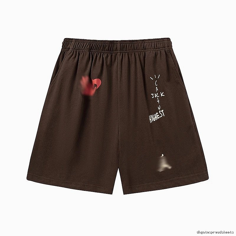 Travis Scott Sport Graphic T-shirt Brown Travis Scott for Warm Weather