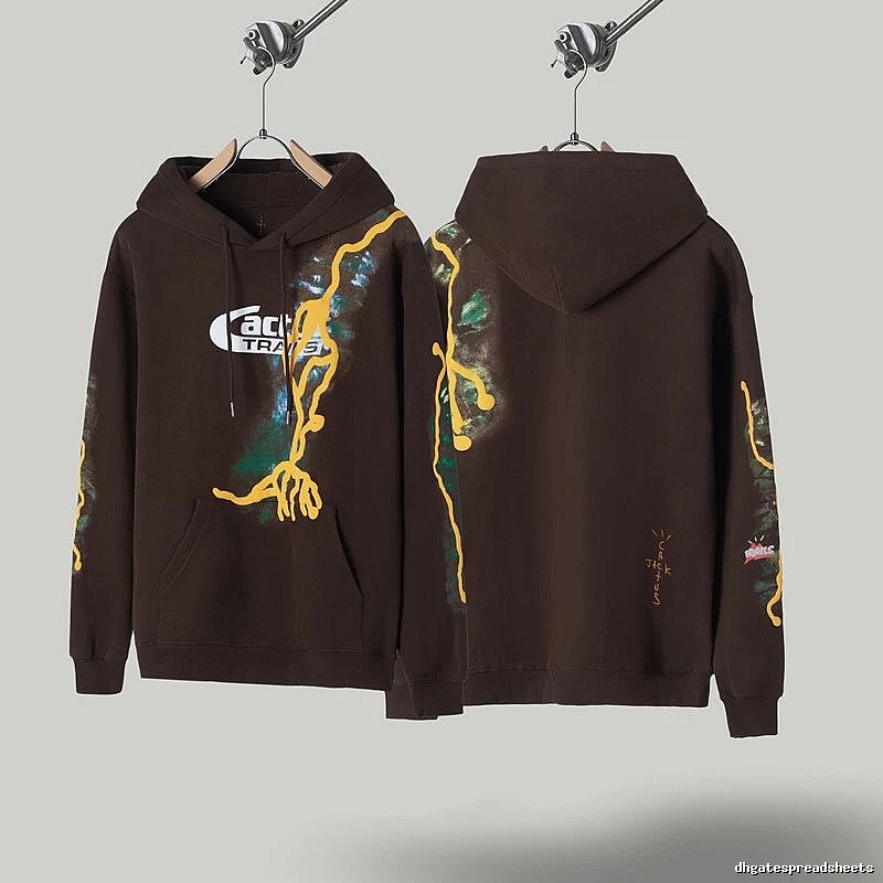 Travis Scott Travel Graphic hoodie Green Printed Graphics with Modern Look
