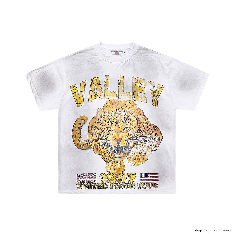 Valley American Vintage Cheetah Print White T-Shirt