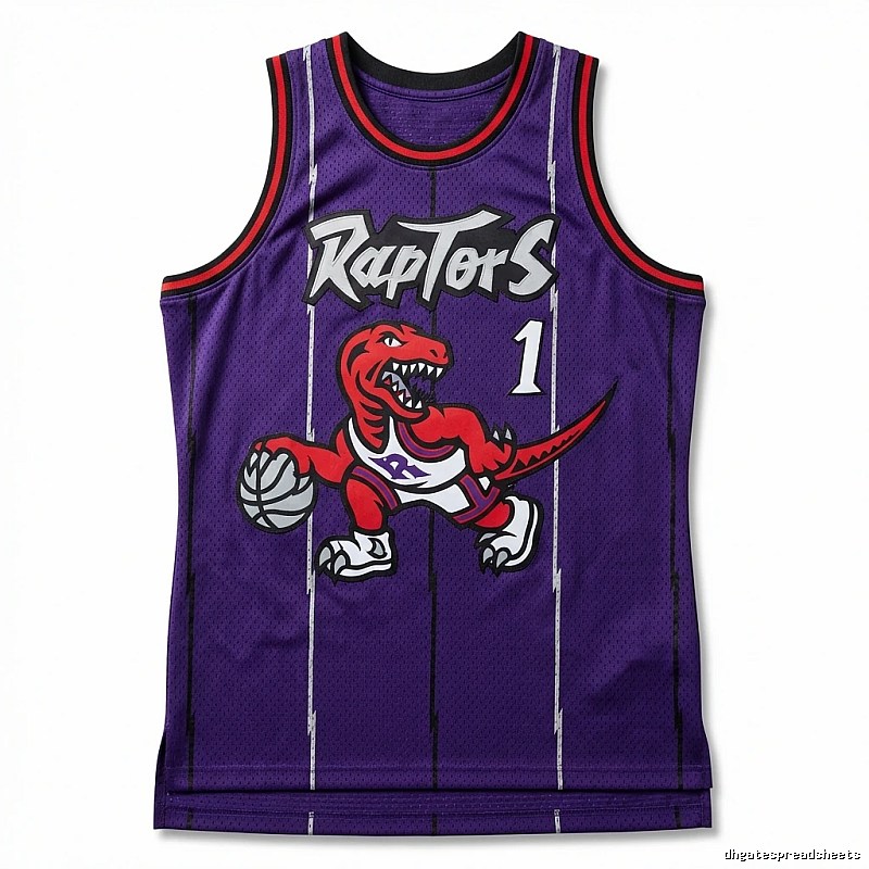 Vince Carter's retro-style jersey of the Raptors.