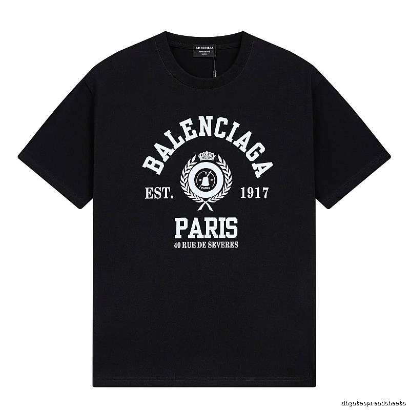 Vintage black short-sleeve T-shirt of Balenciaga
