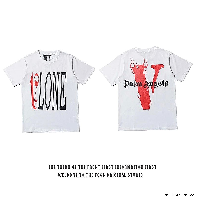 Vlone Resort Logo T-shirt Black Purple Vlone with Premium Look