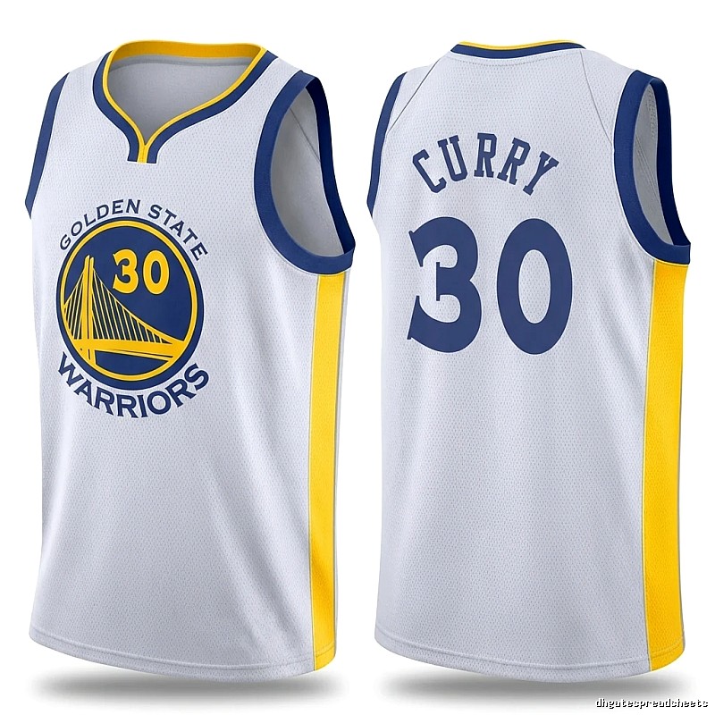 Warriors Curry No. 30 basketball jersey