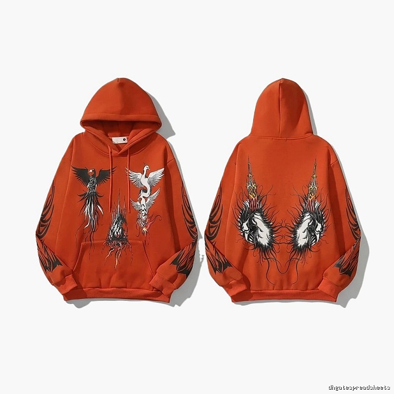 WDW Orange Hoodie with National Tide Style