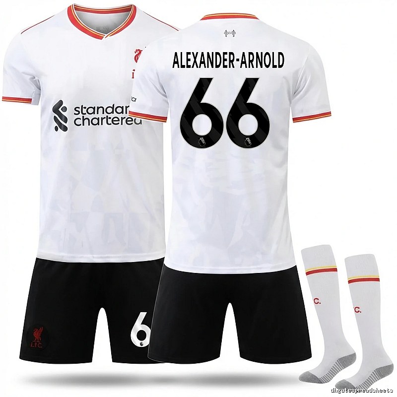 White football jersey No. 66 of LFC