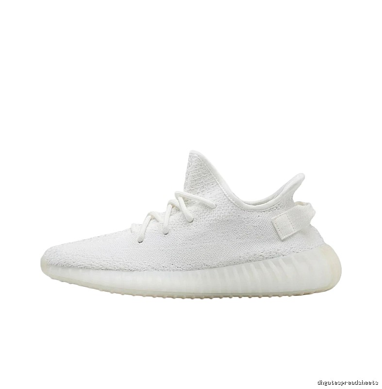 Yeezy minimalist style white shoes