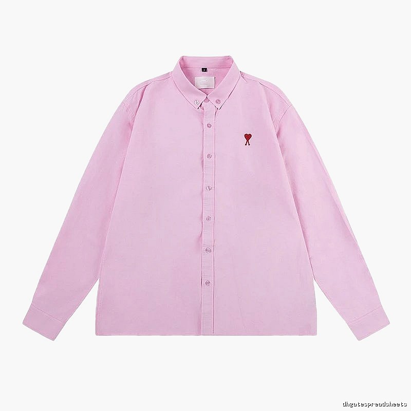 AMI Love Simple Style Pink Shirt