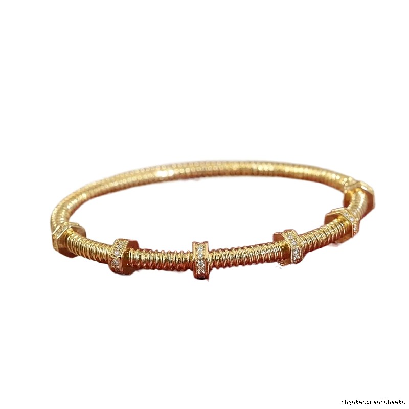 Cartier screw-style gold bracelet