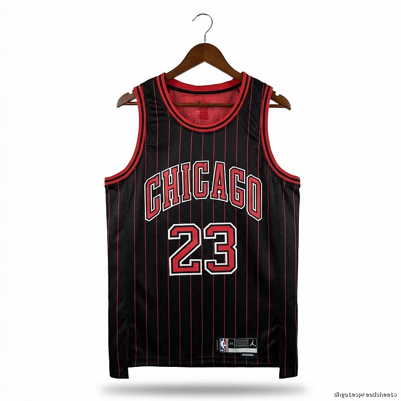 Michael Jordan retro black and red jersey