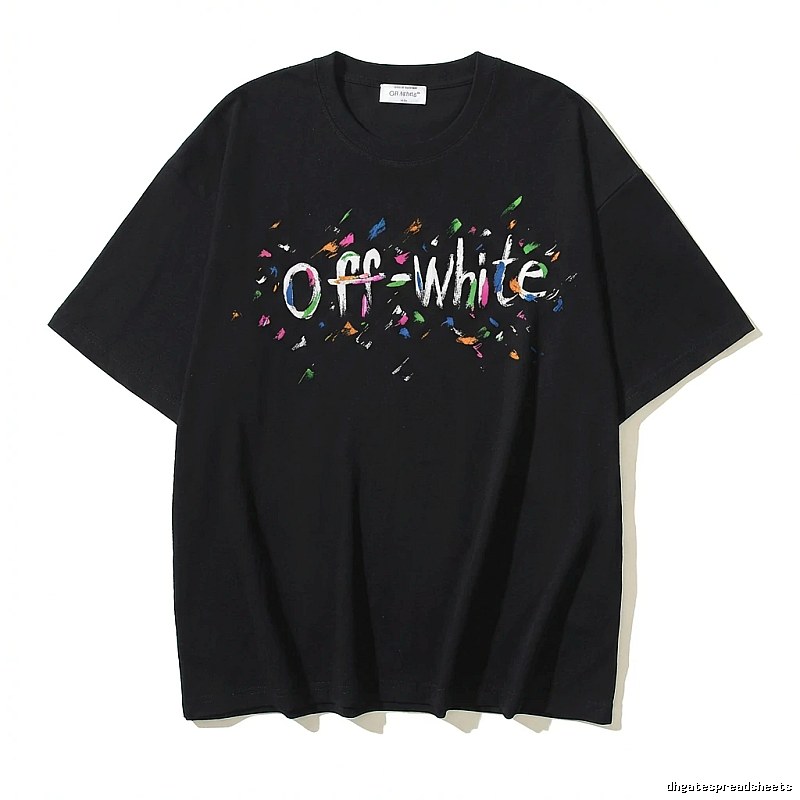 Off-White Graffiti Style Black T-shirt