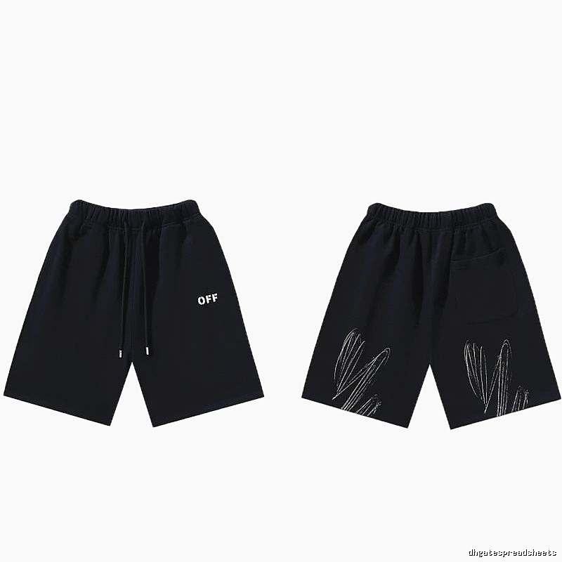 Off-White Style 011 Trendy Black Shorts