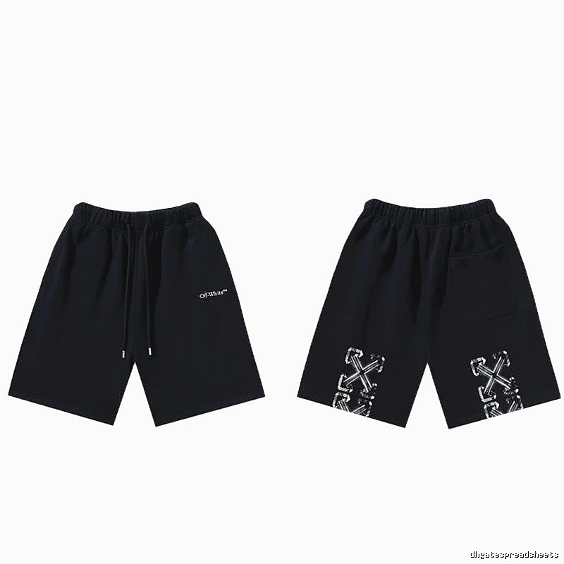 Off-White trendy and cool style black shorts