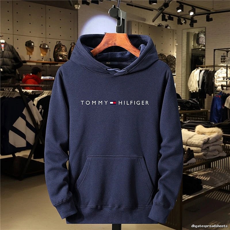 Tommy Hilfiger Navy Logo Hoodie Training Look